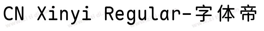 CN Xinyi Regular字体转换